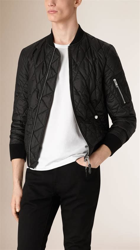 burberry men's quilted bomber jacket|burberry men jacket on sale.